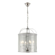Clovelly 6 Light Glass Pendant